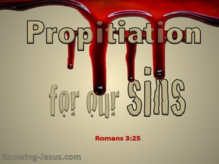 Romans 3:25 Propitiation For Our Sins (brown)